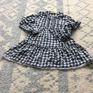 Zara girls checkered dress size 10